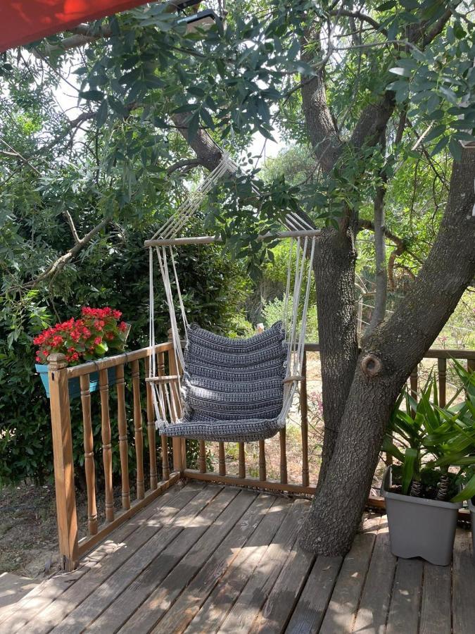 Roulotte En Bois Sud France Guest House Le Soler Екстериор снимка